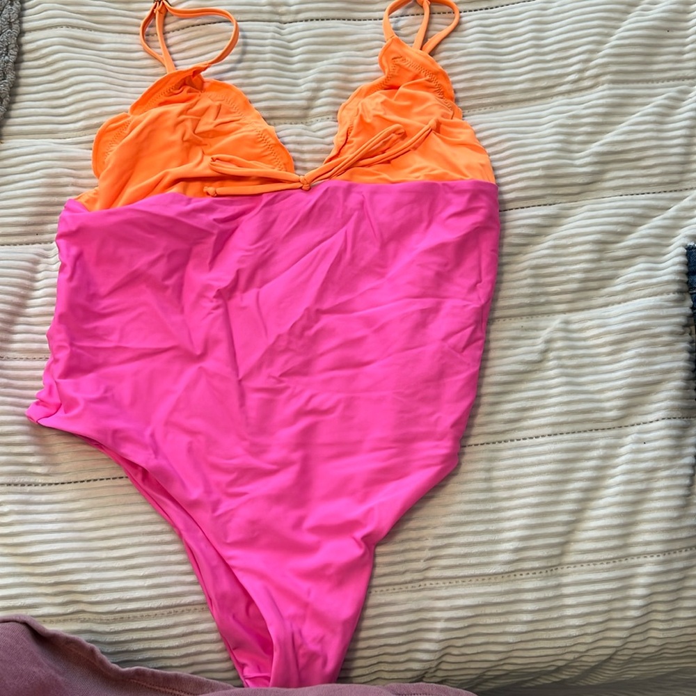 Worn once one piece bathing suit